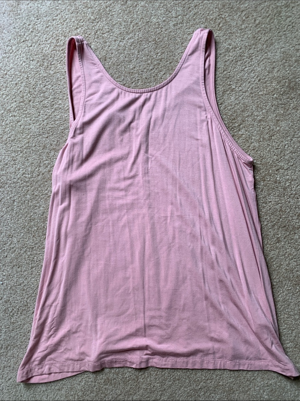 Women’s Reversible Pink Tank Top - Classic Scoop Neck and v neck.